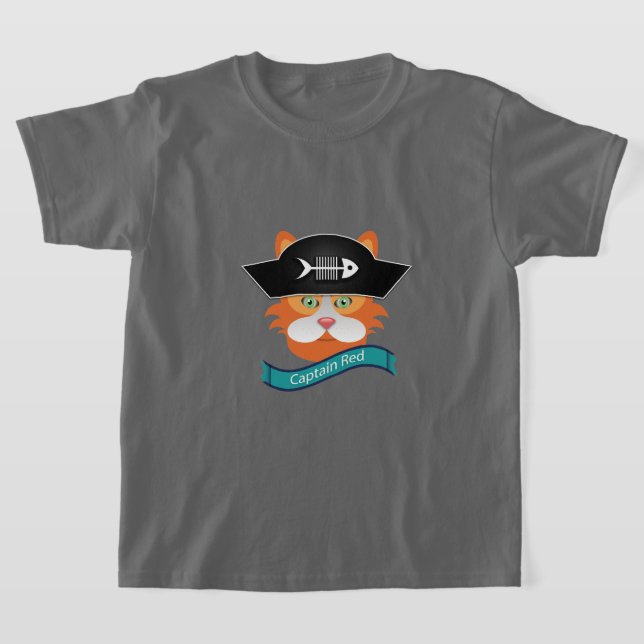 Captain Red - Barn Basic T-Shirt (Laydown)