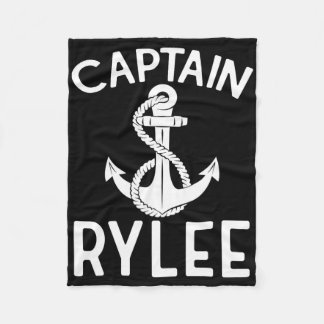 Captain Rylee Anchor Boat Boating Yacht Ship Fleecefilt