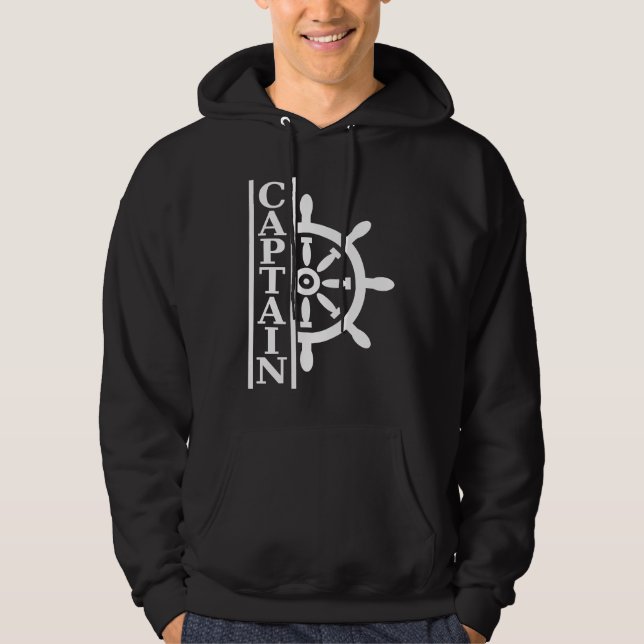 Captain Sailing Licence Hoodie (Framsida)