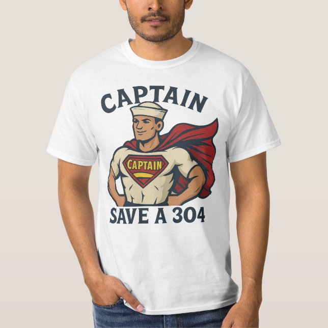 Captain Save A 304 - T-Shirt (Framsida)