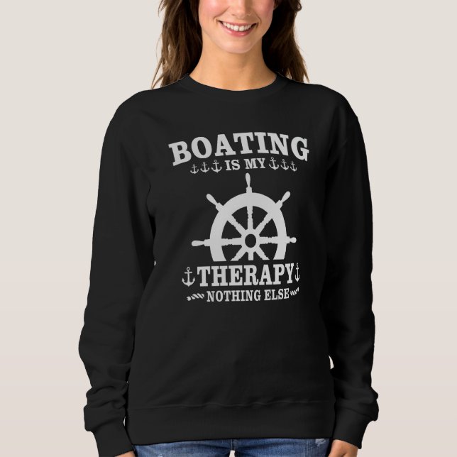 Captain Sports Boat Sailing Sailing Boat Motor Boa T Shirt (Framsida)