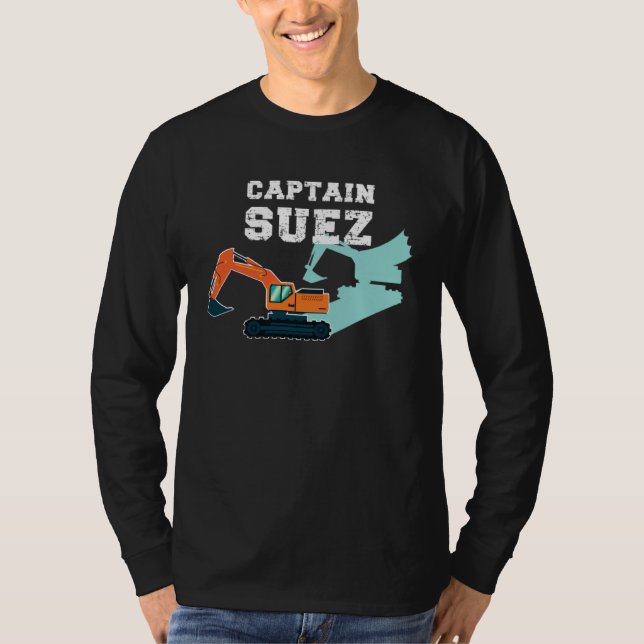 Captain Suez  Suez Canal Meme T Shirt (Framsida)