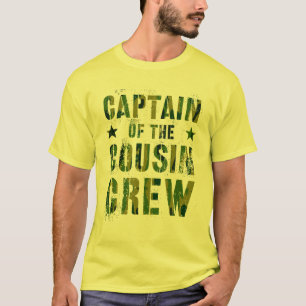 CAPTAIN THE COUSIN CREW Camo Funny Grandma Gran T Shirt