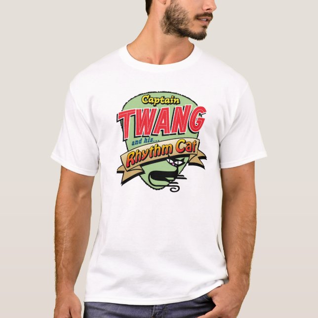 Captain Twang and his Rhythm Cat T-shirt (Framsida)