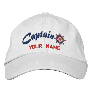 CAPTAIN Wheel Personlig Cap Broderad Keps