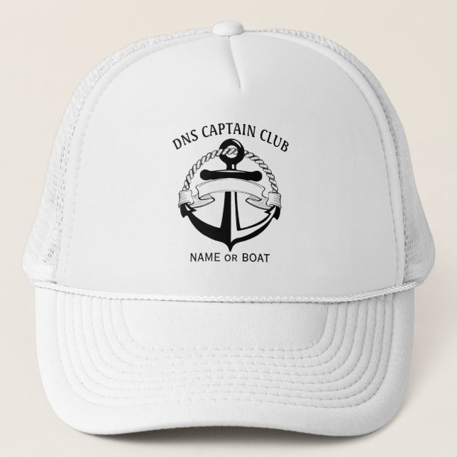 Captain Your Boat Name  Keps (Framsida)