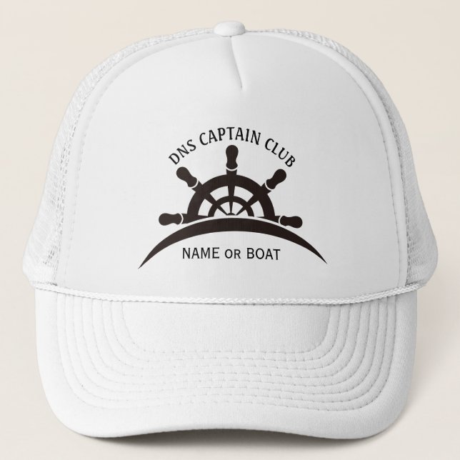 Captain Your Boat Name  Keps (Framsida)