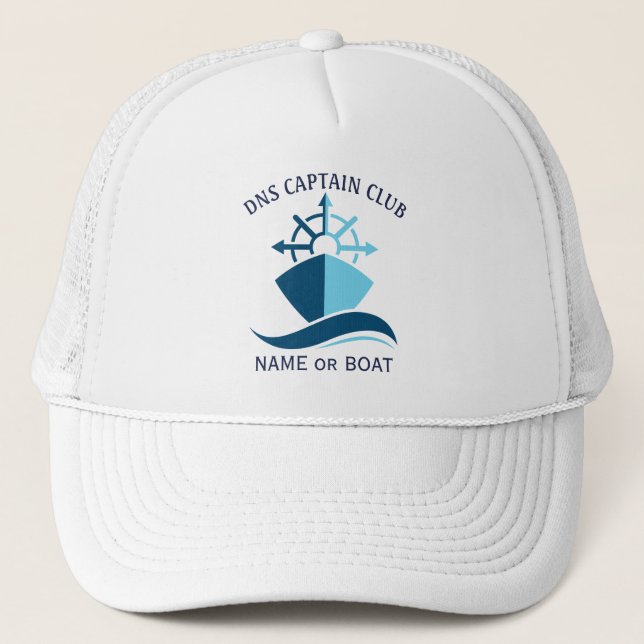 Captain Your Boat Name  Keps (Framsida)