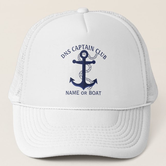 Captain Your Boat Name  Keps (Framsida)
