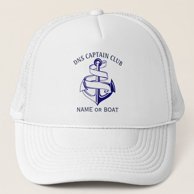 Captain Your Boat Name  Keps (Framsida)