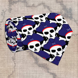 Captains Tie, Pirat, skalle, pirater flagga Slips