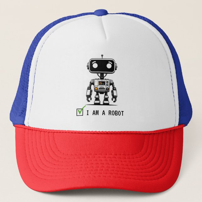 Captcha Robot - jag är en Robot Keps (Framsida)