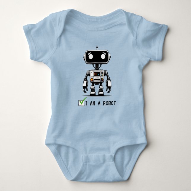 Captcha Robot - jag är en Robot T Shirt (Framsida)