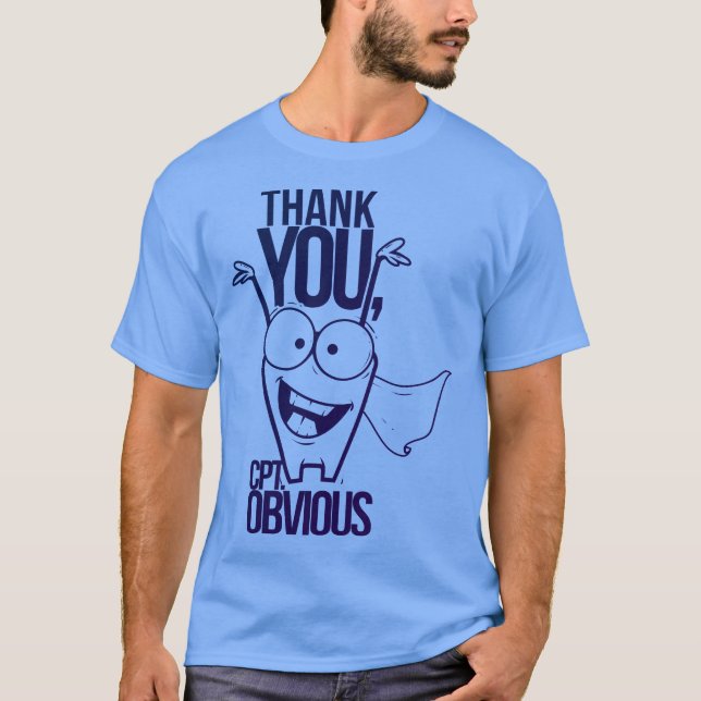 Captian Obvious T Shirt (Framsida)