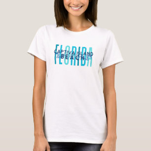 Captiva Island Beach Florida (Ocean Vågar) T Shirt