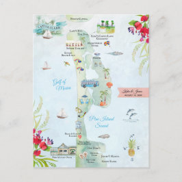 Captiva Island | Bröllopskarta för Destinationen Vykort
