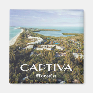 Captiva Island, Florida Aerial View Photo Magnet