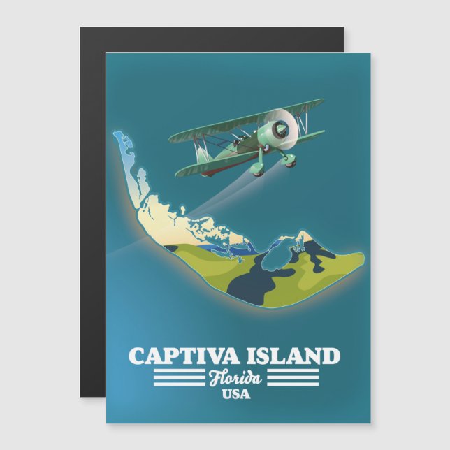 Captiva Island Florida USA karta (Fram/baksida)