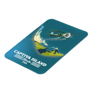 Captiva Island Florida USA karta Magnet