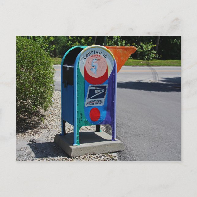Captiva Island Mailbox - vågrät Vykort (Framsida)