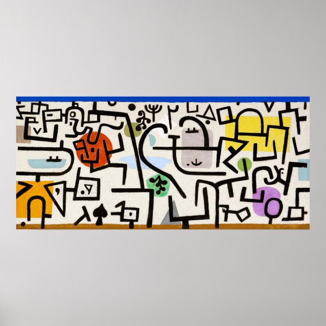 Captivating Abstraction: Rik Port by Paul Klee Poster (Framsidan)