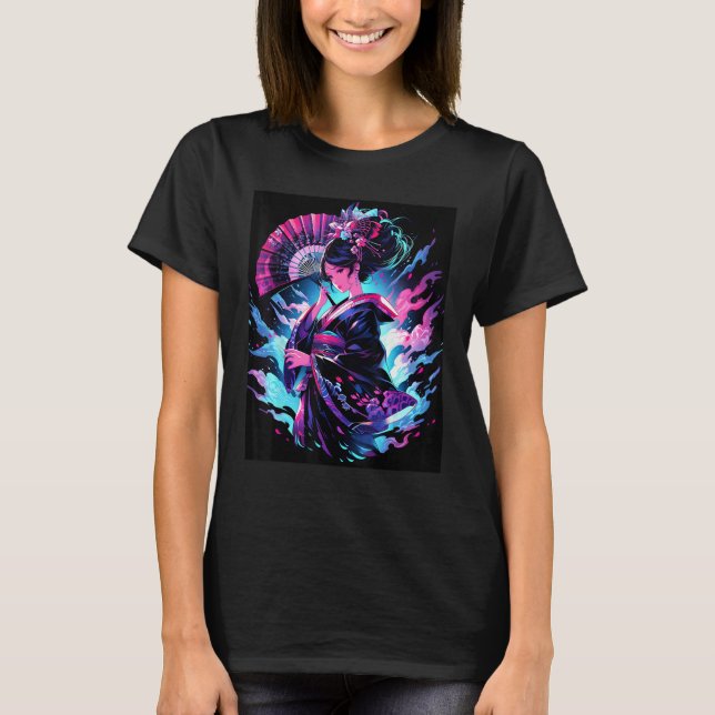 Captivating Geisha Essence of Grace Graphic T Shirt (Framsida)