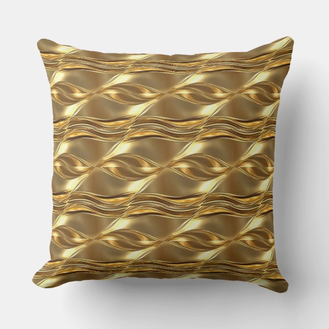 Captivating gold pattern kudde (Framsida)
