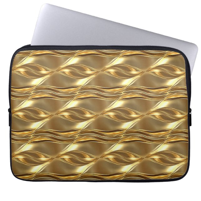 Captivating gold pattern laptop fodral (Framsidan)