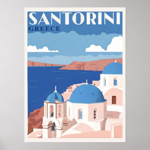 Captivating Santorini Greece Poster