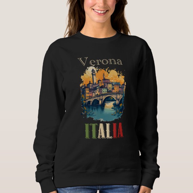 Captivating Verona Cityscape of Italy T Shirt (Framsida)