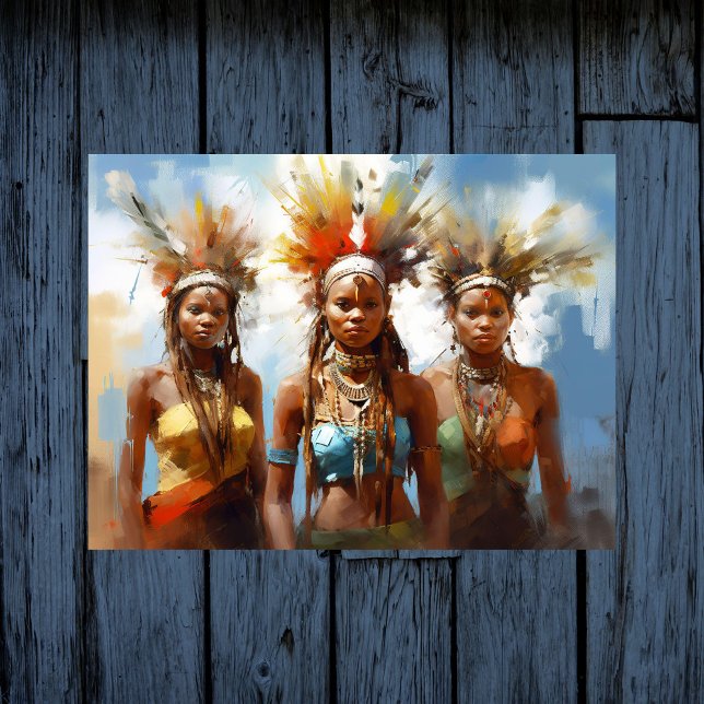 Captivation Karo Tribe Women - Poster Trycksaker (Skapare uppladdad)