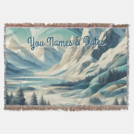 Capture Art Winter Scene & Snö och Ice Crystals Filt