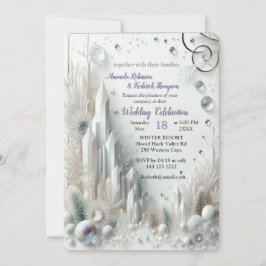 Capture Art Winter Scene & Snö och Ice Crystals Inbjudningar
