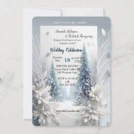 Capture Art Winter Scene & Snö och Ice Crystals Inbjudningar