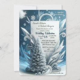 Capture Art Winter Scene & Snö och Ice Crystals Inbjudningar