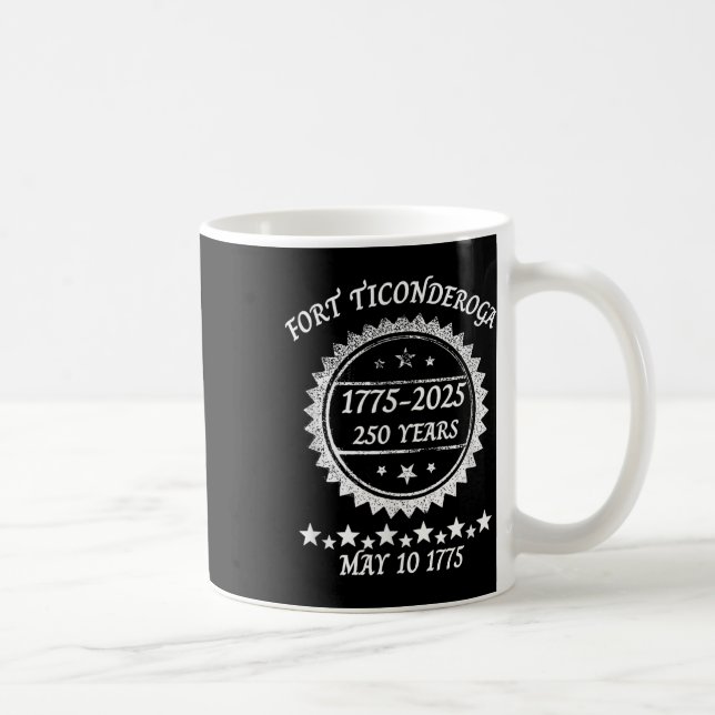 Capture Fort Ticonderoga 250-årsjubiléet Rev. Kaffemugg (Höger)
