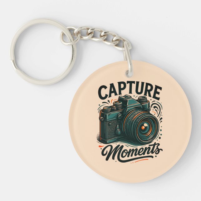Capture Moments Camera Art Keychain (Framsidan)