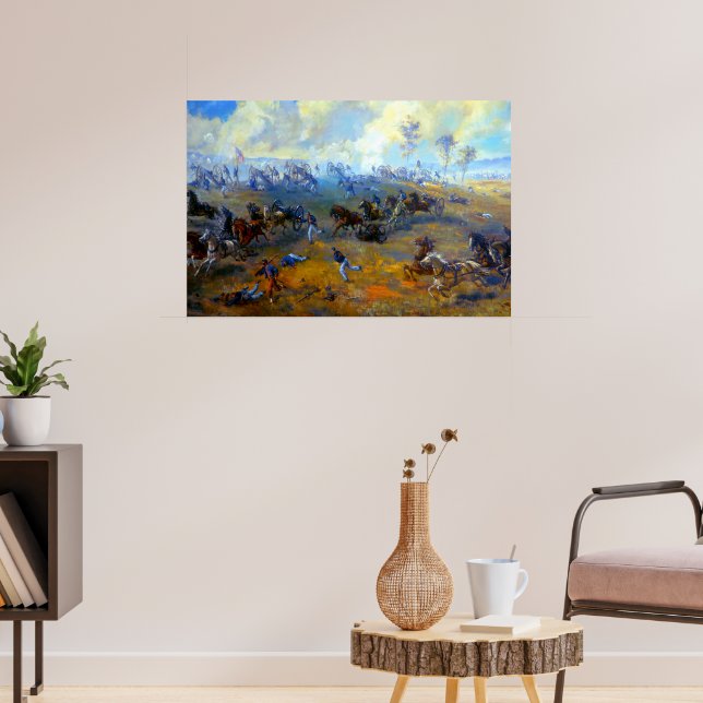 Capture of Ricketts' Battery Sidney E. Kung 1864 Poster (Vardagsrum 3)