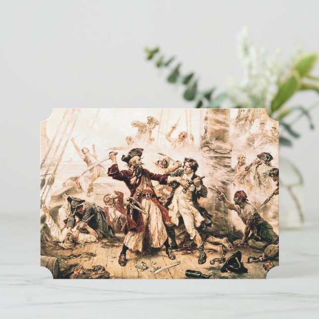 Capture, Pirat Blackbeard, drottning Anne's Reveng (Stående Fram)