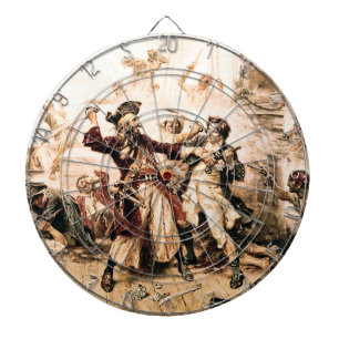 Capture, Pirat Blackbeard, drottning Anne's Reveng Darttavla