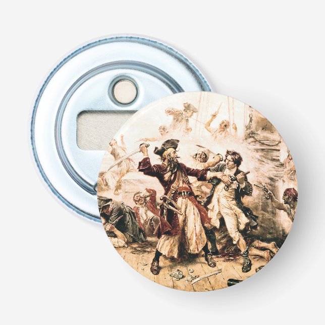 Capture, Pirat Blackbeard, drottning Anne's Reveng Flasköppnare (Framsidan)