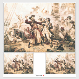 Capture, Pirat Blackbeard, drottning Anne's Reveng Klistermärken