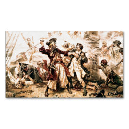 Capture, Pirat Blackbeard, drottning Anne's Reveng Magnetiska Visitkort