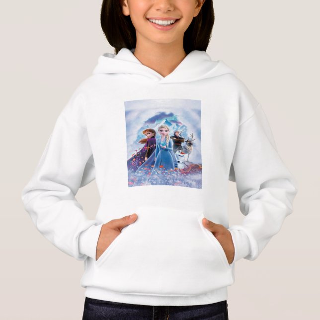 capuche for girl animation frozen t shirt (Framsida)