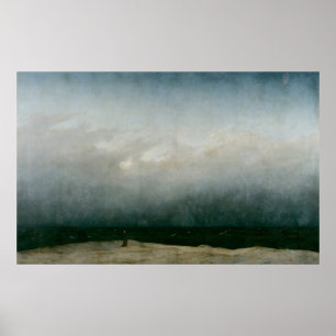 Capuchin Friar by Sea - Caspar David Friedrich Poster