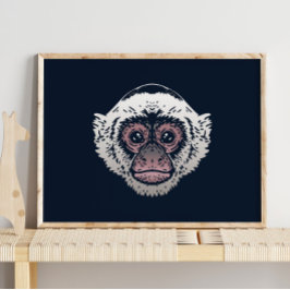 Capuchin Monkey | för barn för väggutskrift Poster