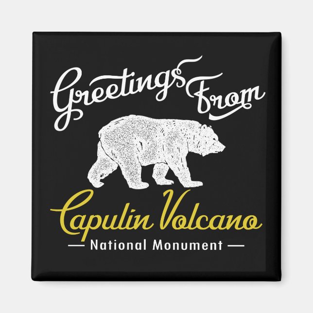 Capulin Volcano nationalmonument Bear Magnet (Framsidan)