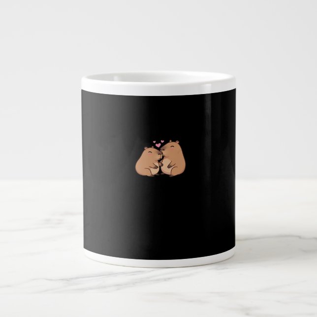 Capy Better Together Cute Animal Design  Jumbo Mugg (Framsidan)