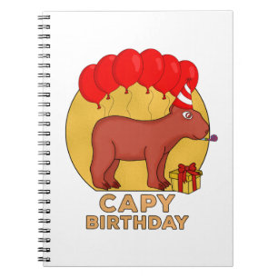 Capy Birthday Anteckningsbok