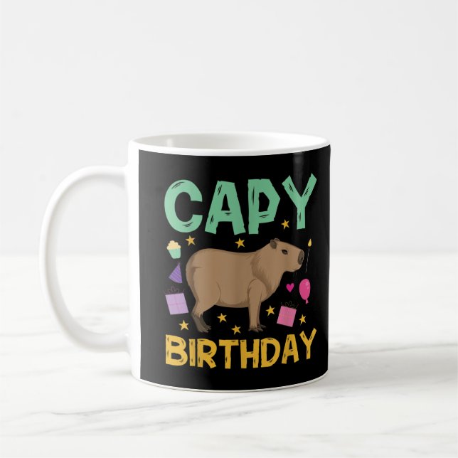 Capy Birthday, Cappybara, Capybara Kaffemugg (Vänster)